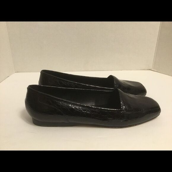 Enzo Angiolini Patent Leather Flats Size 8W - Picture 1 of 7